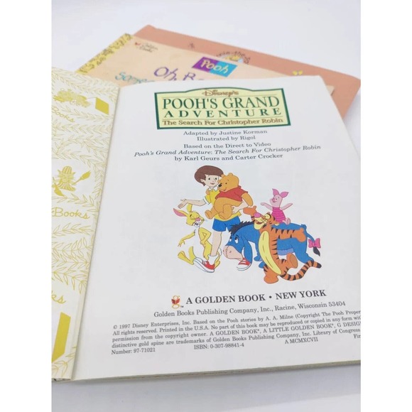 Winnie The Pooh Book Lot 4 Books Tigger Easy to Read Treasury Oh Bother Grand Ad - Picture 7 of 13